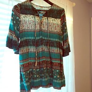 Cute boho tunic top